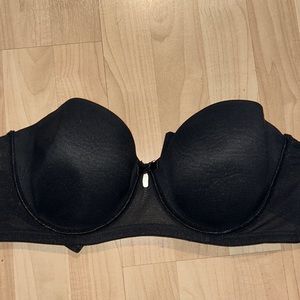 Strapless Black Fuchsia Bra